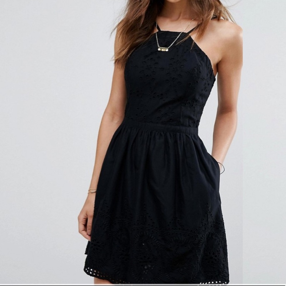 Black Eyelet Dress